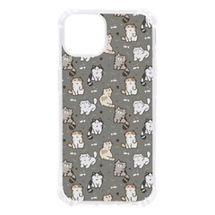 Cute Cat Pattern Cartoon Iphone 13 Tpu Uv Print Case by Cowasu