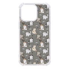 Cute Cat Pattern Cartoon Iphone 13 Pro Tpu Uv Print Case by Cowasu