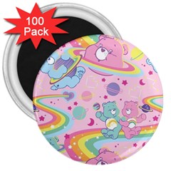 Bears Kawaii Pattern 3  Magnets (100 Pack) by Cowasu