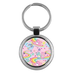 Bears Kawaii Pattern Key Chain (round) by Cowasu