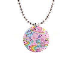 Bears Kawaii Pattern 1  Button Necklace by Cowasu