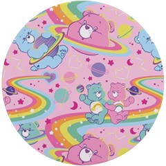 Bears Kawaii Pattern Uv Print Round Tile Coaster