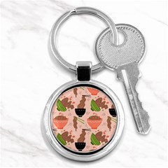 Japanese Street Food Soba Noodle In Bowl Key Chain (round) by Cowasu