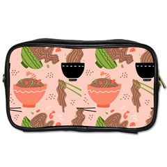 Japanese Street Food Soba Noodle In Bowl Toiletries Bag (one Side) by Cowasu