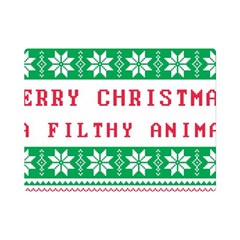 Merry Christmas Ya Filthy Animal Premium Plush Fleece Blanket (Mini)