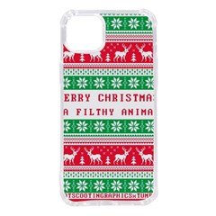 Merry Christmas Ya Filthy Animal iPhone 14 Plus TPU UV Print Case