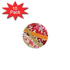 Japanese Kimono Pattern 1  Mini Buttons (10 Pack)  by Cowasu