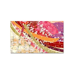 Japanese Kimono Pattern Sticker (rectangular) by Cowasu