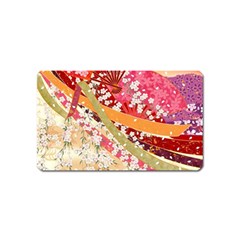 Japanese Kimono Pattern Magnet (name Card) by Cowasu