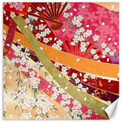 Japanese Kimono Pattern Canvas 16  X 16  by Cowasu