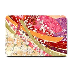 Japanese Kimono Pattern Small Doormat by Cowasu