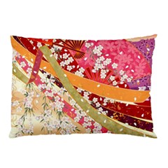 Japanese Kimono Pattern Pillow Case by Cowasu