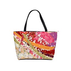 Japanese Kimono Pattern Classic Shoulder Handbag by Cowasu