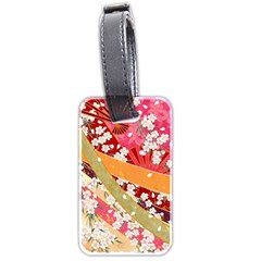 Japanese Kimono Pattern Luggage Tag (two Sides) by Cowasu