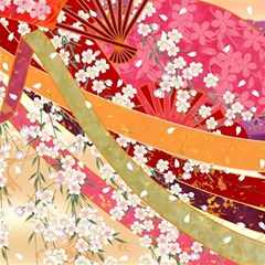 Japanese Kimono Pattern Play Mat (square) by Cowasu