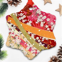 Japanese Kimono Pattern Ornament (snowflake) by Cowasu