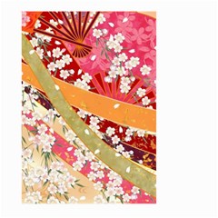 Japanese Kimono Pattern Large Garden Flag (two Sides) by Cowasu