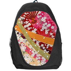 Japanese Kimono Pattern Backpack Bag by Cowasu