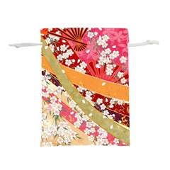 Japanese Kimono Pattern Lightweight Drawstring Pouch (l) by Cowasu