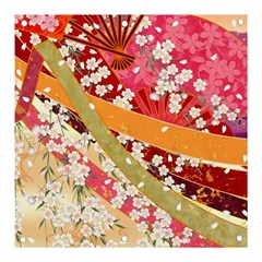 Japanese Kimono Pattern Banner And Sign 3  X 3  by Cowasu