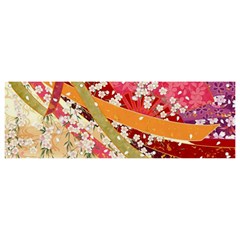 Japanese Kimono Pattern Banner And Sign 9  X 3  by Cowasu