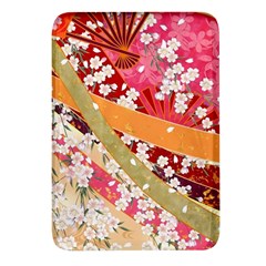 Japanese Kimono Pattern Rectangular Glass Fridge Magnet (4 Pack) by Cowasu