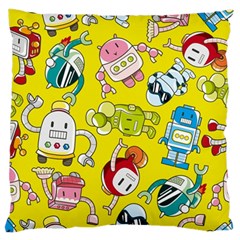 Robot Pattern Lego Large Cushion Case (two Sides) by Cowasu