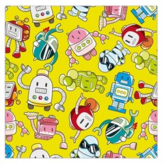 Robot Pattern Lego Square Satin Scarf (36  X 36 ) by Cowasu