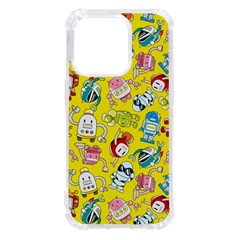 Robot Pattern Lego Iphone 14 Pro Tpu Uv Print Case