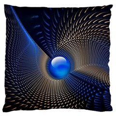 Abstract Background Pattern Large Premium Plush Fleece Cushion Case (one Side) by Cowasu