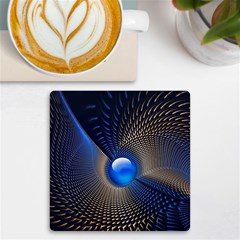 Abstract Background Pattern Uv Print Square Tile Coaster  by Cowasu