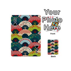 Japanese Fans Bright Pattern Playing Cards 54 Designs (mini)