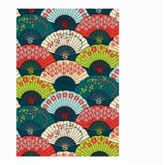 Japanese Fans Bright Pattern Small Garden Flag (two Sides) by Cowasu