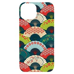 Japanese Fans Bright Pattern Iphone 14 Black Uv Print Case