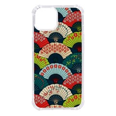 Japanese Fans Bright Pattern Iphone 14 Tpu Uv Print Case by Cowasu