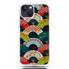 Japanese Fans Bright Pattern Iphone 13 Tpu Uv Print Case by Cowasu