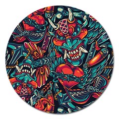 Japanese Graffiti Magnet 5  (round) by Cowasu