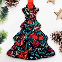 Japanese Graffiti Christmas Tree Ornament (two Sides) by Cowasu