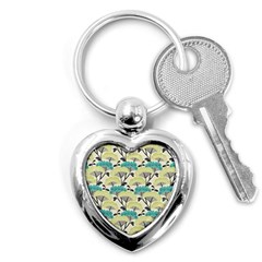 Flora Nature Color Japanese Patterns Key Chain (heart) by Cowasu