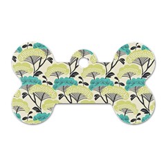 Flora Nature Color Japanese Patterns Dog Tag Bone (two Sides) by Cowasu