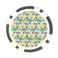 Flora Nature Color Japanese Patterns Poker Chip Card Guard by Cowasu