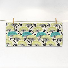 Flora Nature Color Japanese Patterns Hand Towel by Cowasu