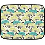 Flora Nature Color Japanese Patterns Fleece Blanket (Mini) 35 x27  Blanket