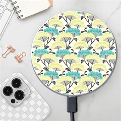 Flora Nature Color Japanese Patterns Wireless Fast Charger(white) by Cowasu