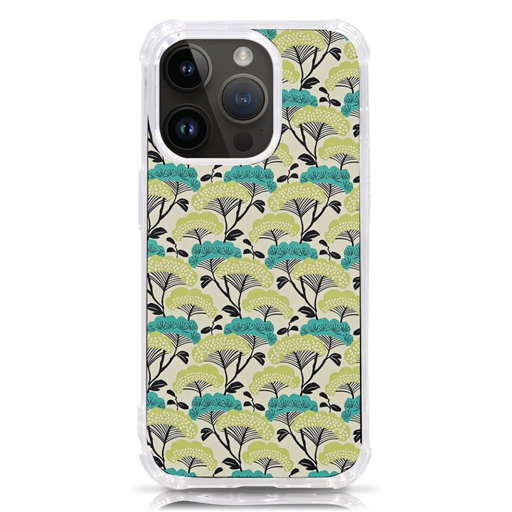 Flora Nature Color Japanese Patterns iPhone 14 Pro TPU UV Print Case