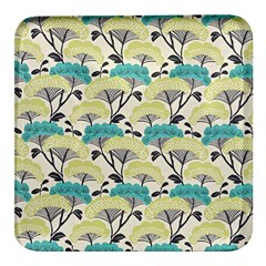 Flora Nature Color Japanese Patterns Square Glass Fridge Magnet (4 Pack) by Cowasu