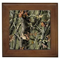 Realtree Camo Seamless Pattern Framed Tile by Cowasu