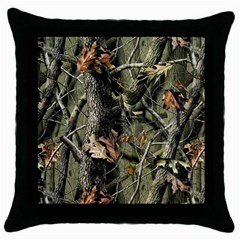 Realtree Camo Seamless Pattern Throw Pillow Case (black)