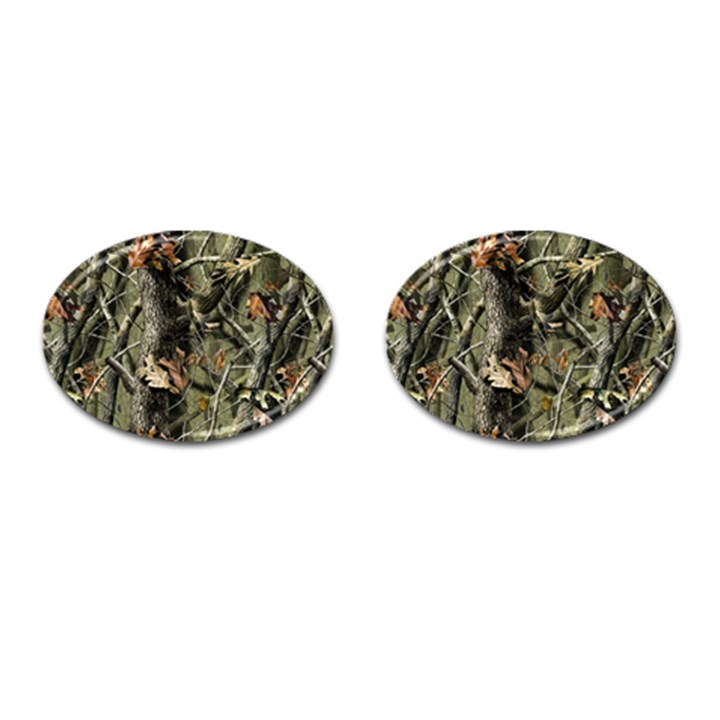 Realtree Camo Seamless Pattern Cufflinks (Oval)