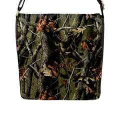 Realtree Camo Seamless Pattern Flap Closure Messenger Bag (l)